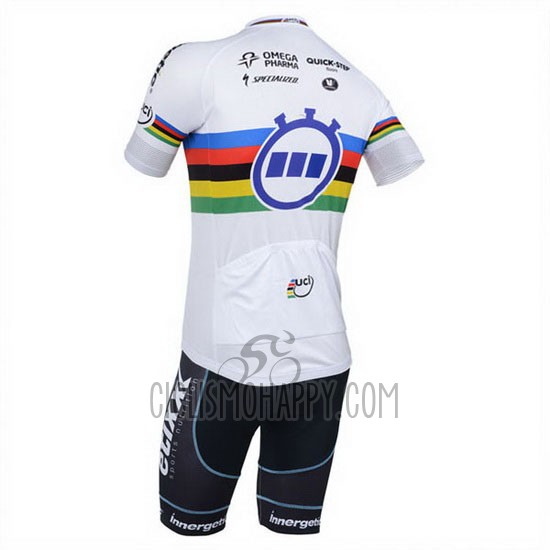 UCI Mondo Campione Lider Quick StepCycling Jersey Bib Short 2013 Men Short Sleeve 